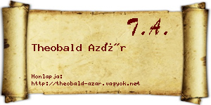Theobald Azár névjegykártya